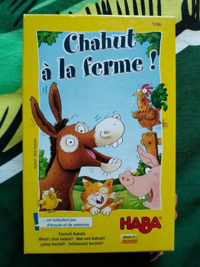 LOT de 3 jeux de société HABA en bois, Enlèvement, Comme neuf, Autres types