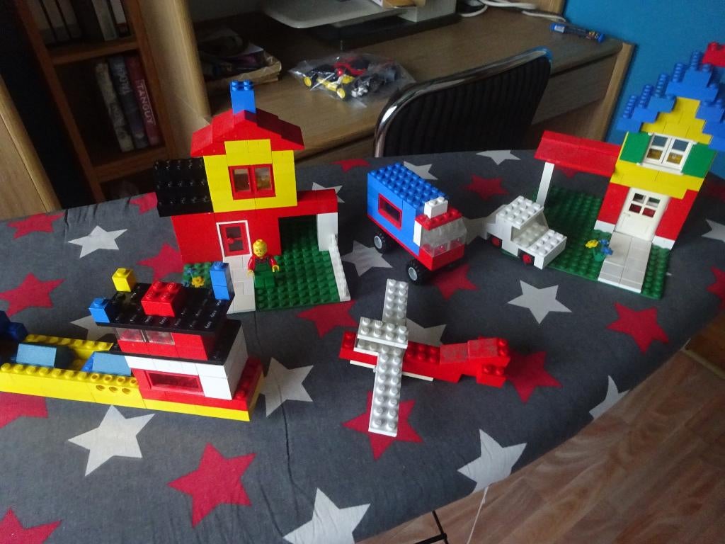 LEGO Vintage 544 (huizen, boot, vrachtwagen, auto)goede staa, Ophalen of Verzenden, Gebruikt, Complete set, Lego