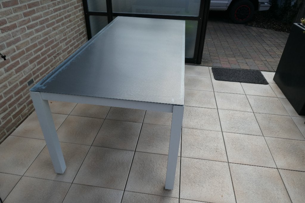 Tuin - terrastafel, Enlèvement, Utilisé, Rectangulaire, Métal
