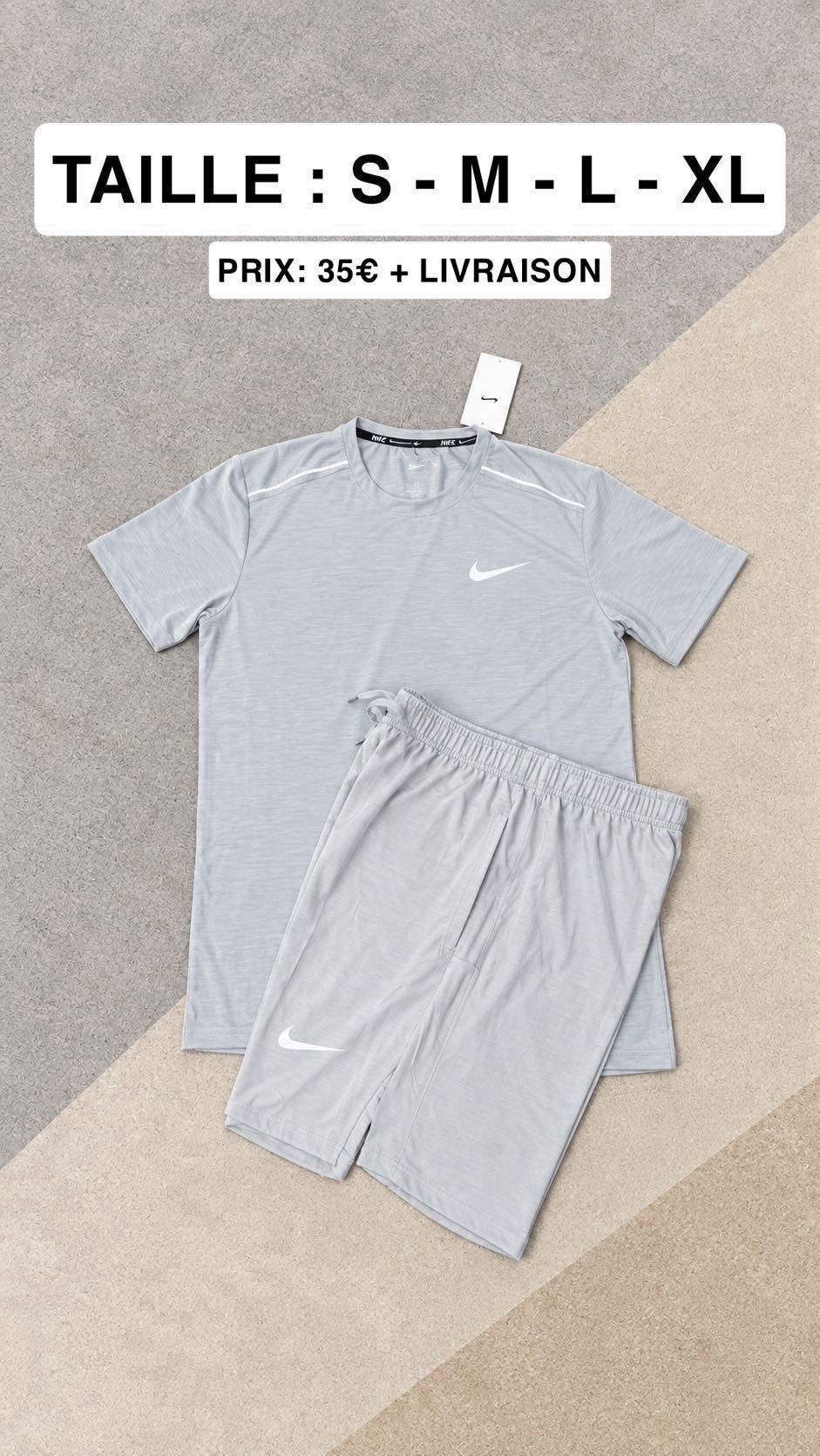 Ensemble Nike Running, Ophalen of Verzenden, Nieuw, Overige maten, Grijs