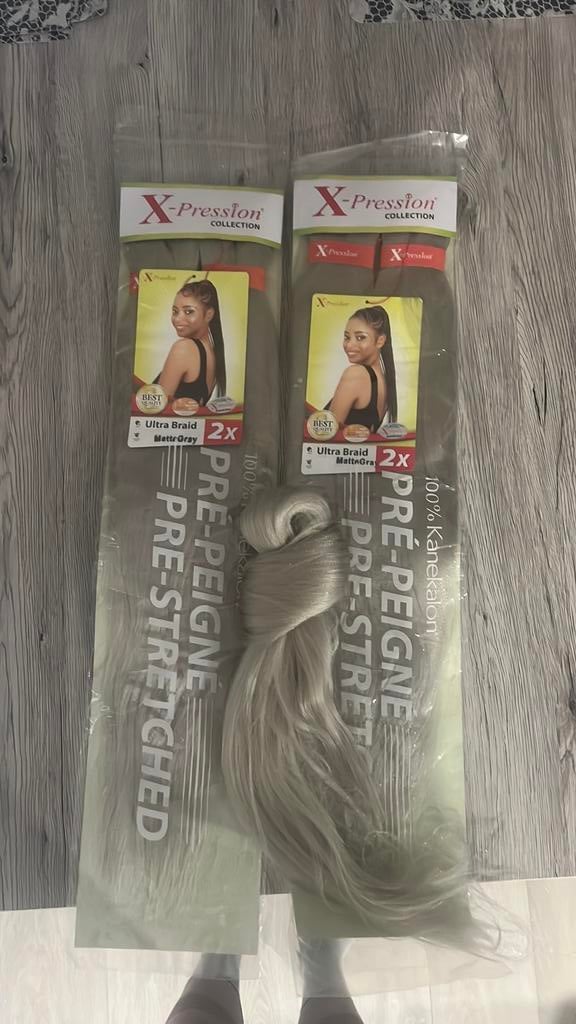 2x Pre-Stretched vlecht haar (Kanekalon), Ophalen, Nieuw, Pruik of Haarverlenging