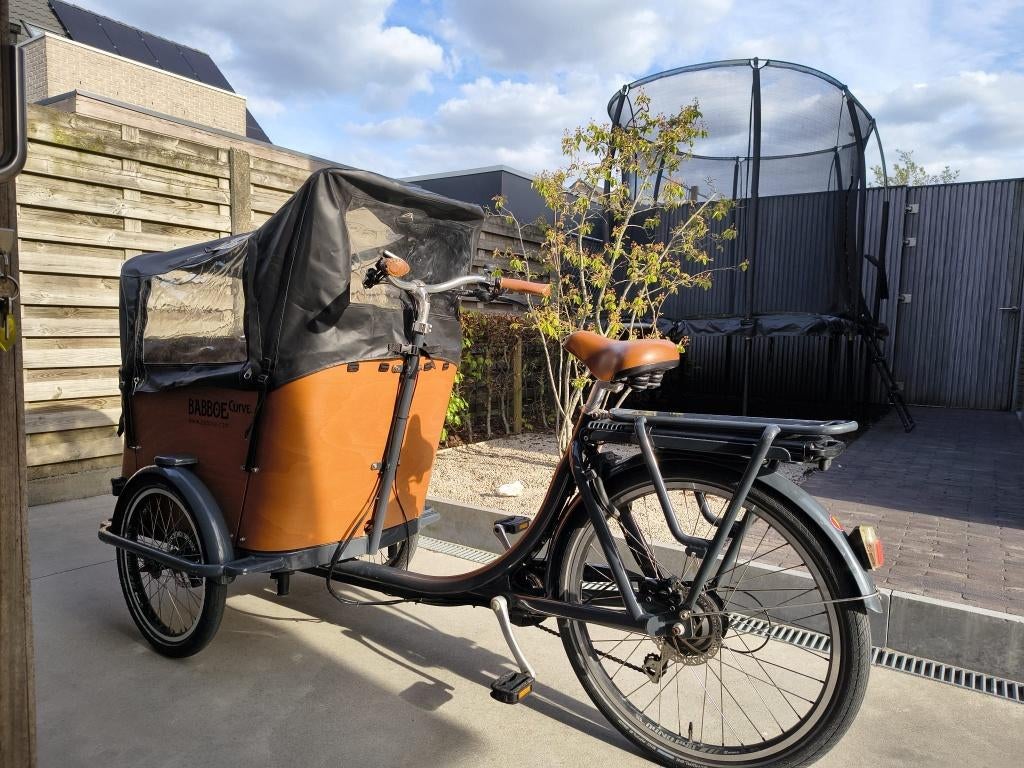 Babboe bakfiets e-curve, Fietsen en Brommers, Fietsen | Bakfietsen, Ophalen, Zo goed als nieuw, Overige merken, Elektrisch