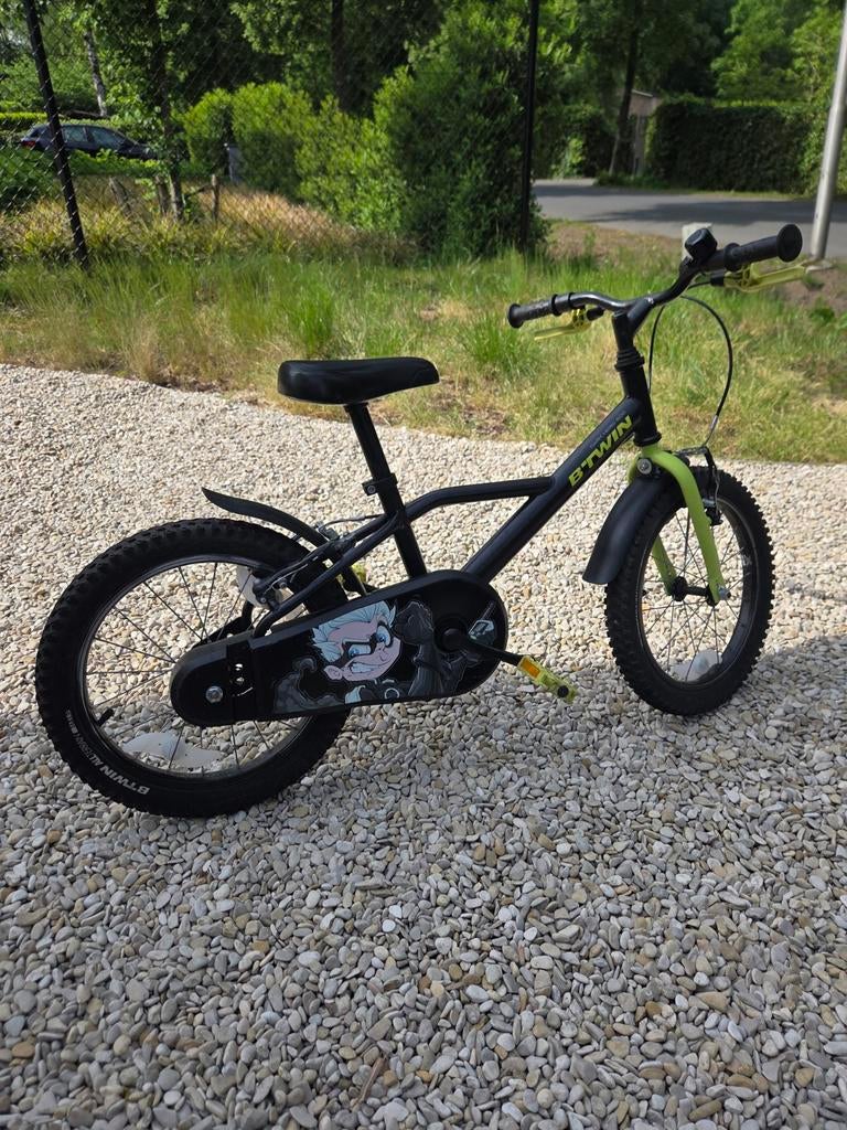 Kinderfiets B-twin 16 inch, Ophalen
