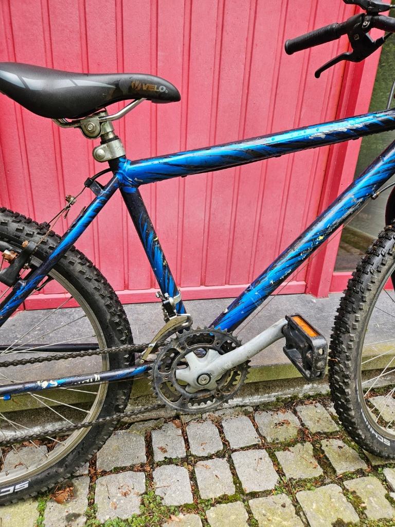 Mountainbike van 24 inch, Fietsen en Brommers, Fietsen | Mountainbikes en ATB, Gebruikt, Velgrem, Geen vering, Ophalen