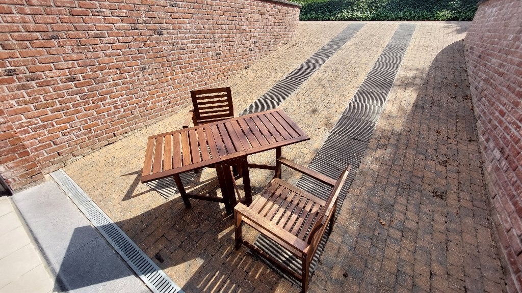 Table et chaises de terrasse en bois, Enlèvement, Bois