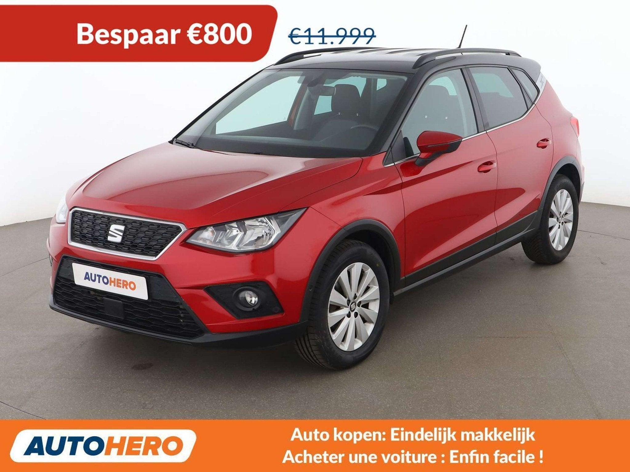 SEAT Arona 1.0 TSI Style (année de construction 2018), Autos, Seat, Rouge, Achat, Arona, 5 portes