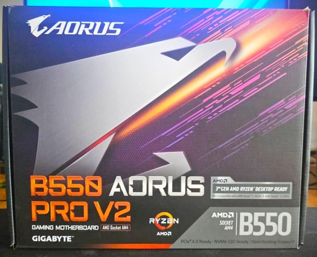B550 AORUS PRO V2, Informatique & Logiciels, Cartes mères, Enlèvement ou Envoi, Comme neuf, Socket AM4, ATX