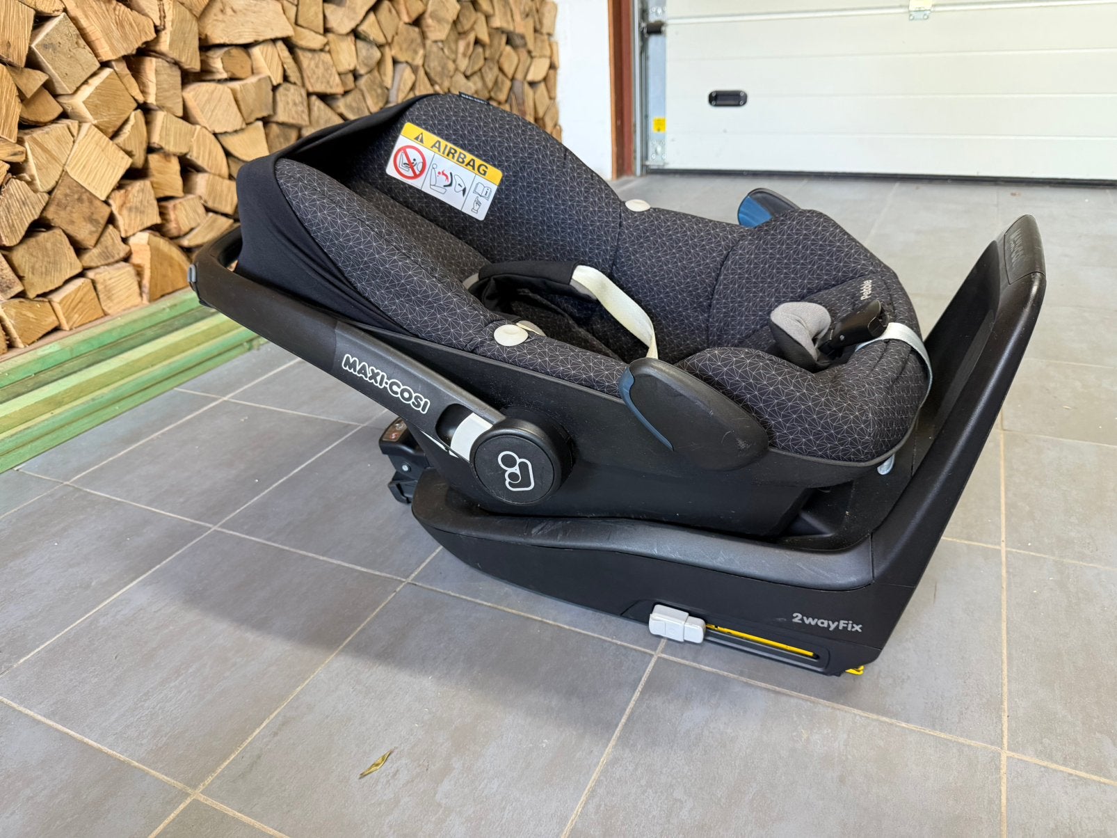 Maxi cosi Pebble + support Isofix 2wayfix, Ophalen, Gebruikt, Isofix, 0 t/m 13 kg