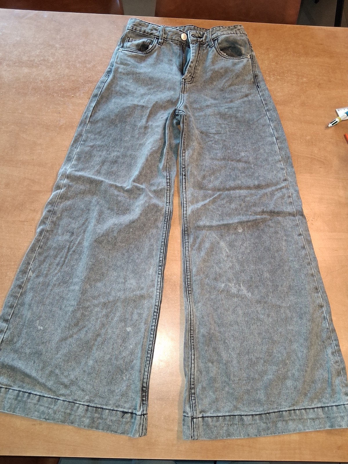 Groggy extra wide fit high waist grijs - 14y, Kinderen en Baby's, Broek, Gebruikt, Meisje, Groggy