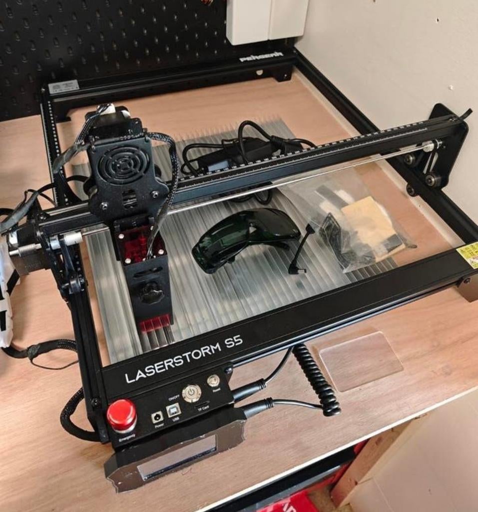 Lasergraveermachine LaserStorm S5 – snijden & graveren, Hobby en Vrije tijd, Gebruikt, Metaal, Machine, Overige merken