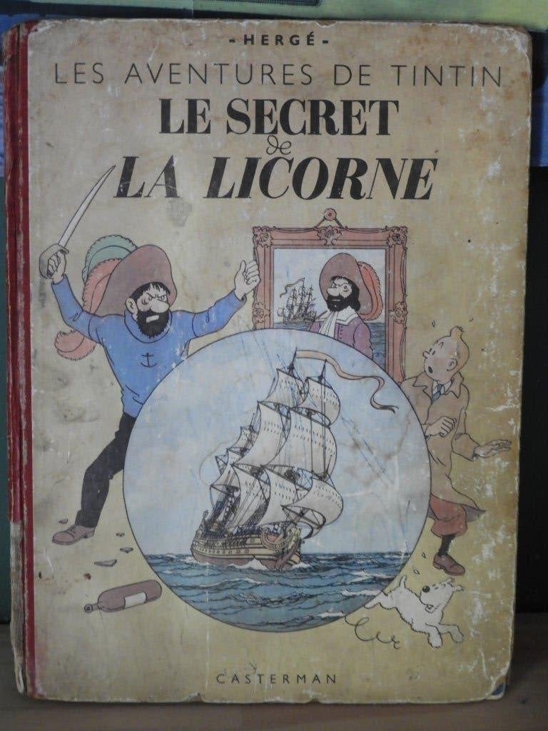"Tintin" Le secret de la Licorne, Eén stripboek, Ophalen of Verzenden, Gelezen, Hergé.