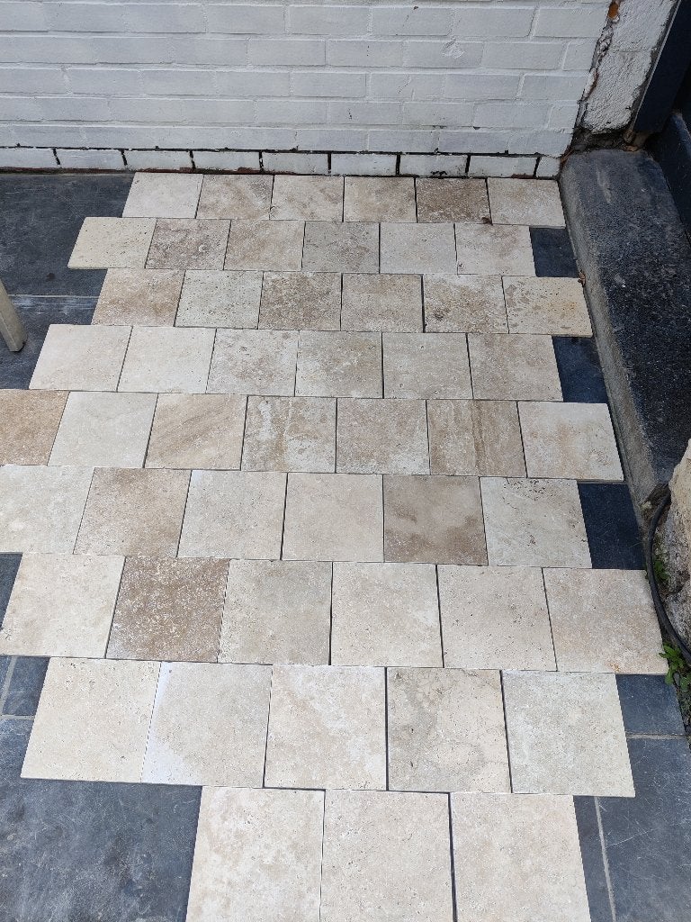 Tegels turkse travertin, Neuf, Moins de 20 cm, Carrelage de sol, Enlèvement