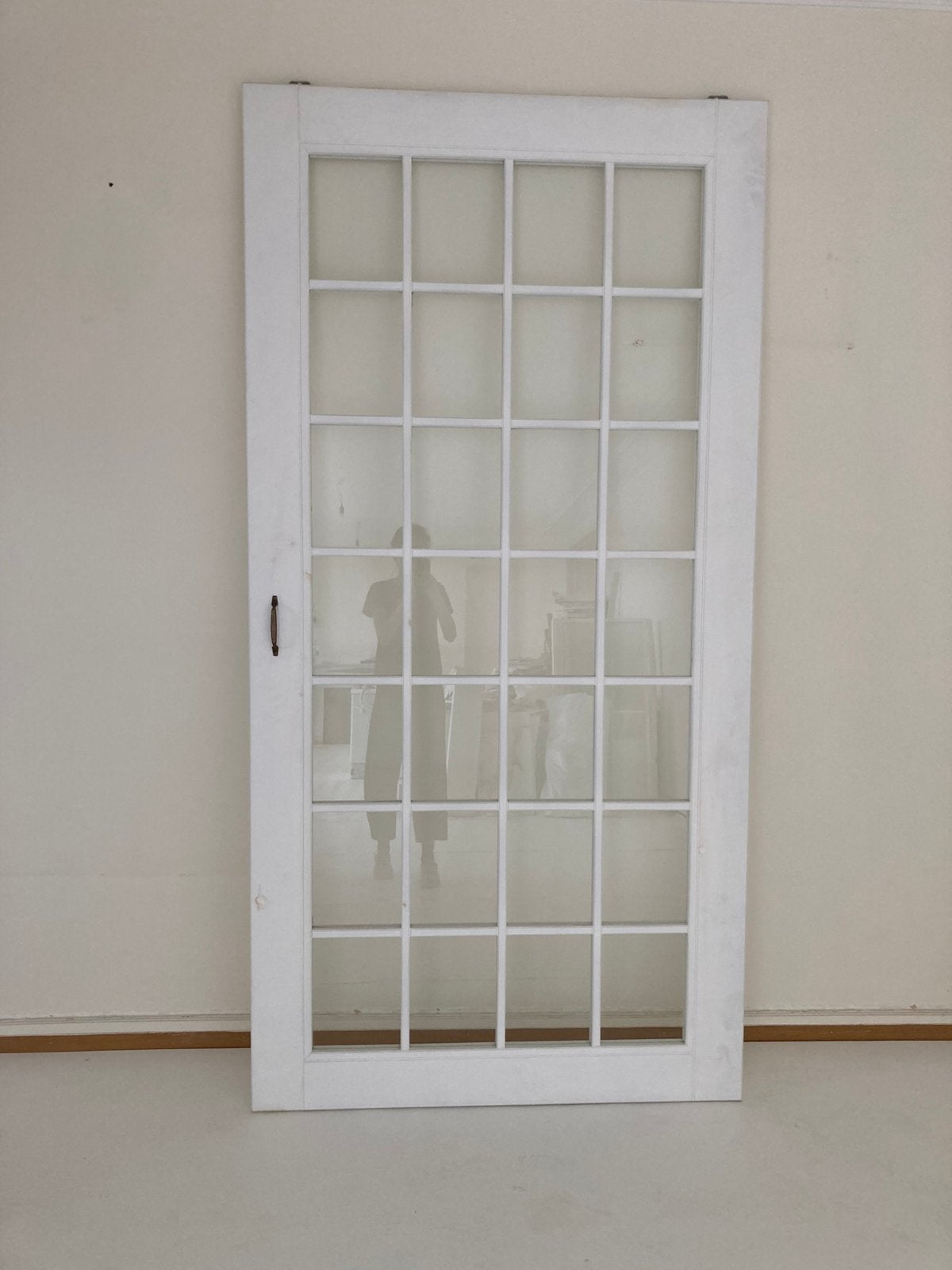 Houten deur met glas, Ophalen, Schuifdeur, Gebruikt, Glas