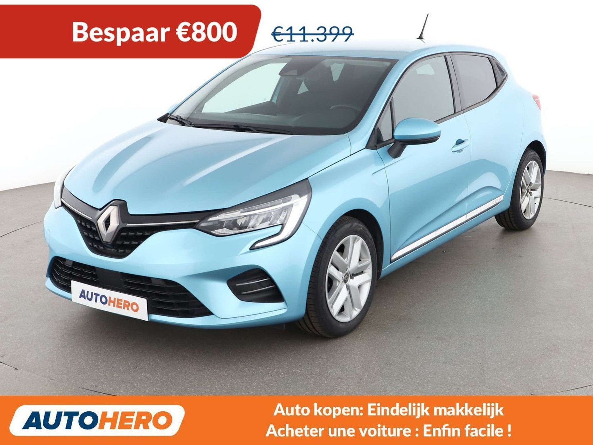 Renault Clio 1.0 TCe Experience (bj 2020), Auto's, Voorwielaandrijving, Stof, Gebruikt, Euro 6