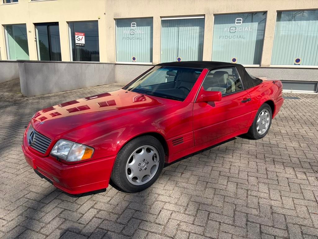 Mercedes sl 300 0488251461, Autos, Mercedes-Benz, Particulier, SL, Essence, Cabriolet, Automatique, Rouge, Beige, Cuir, Enlèvement