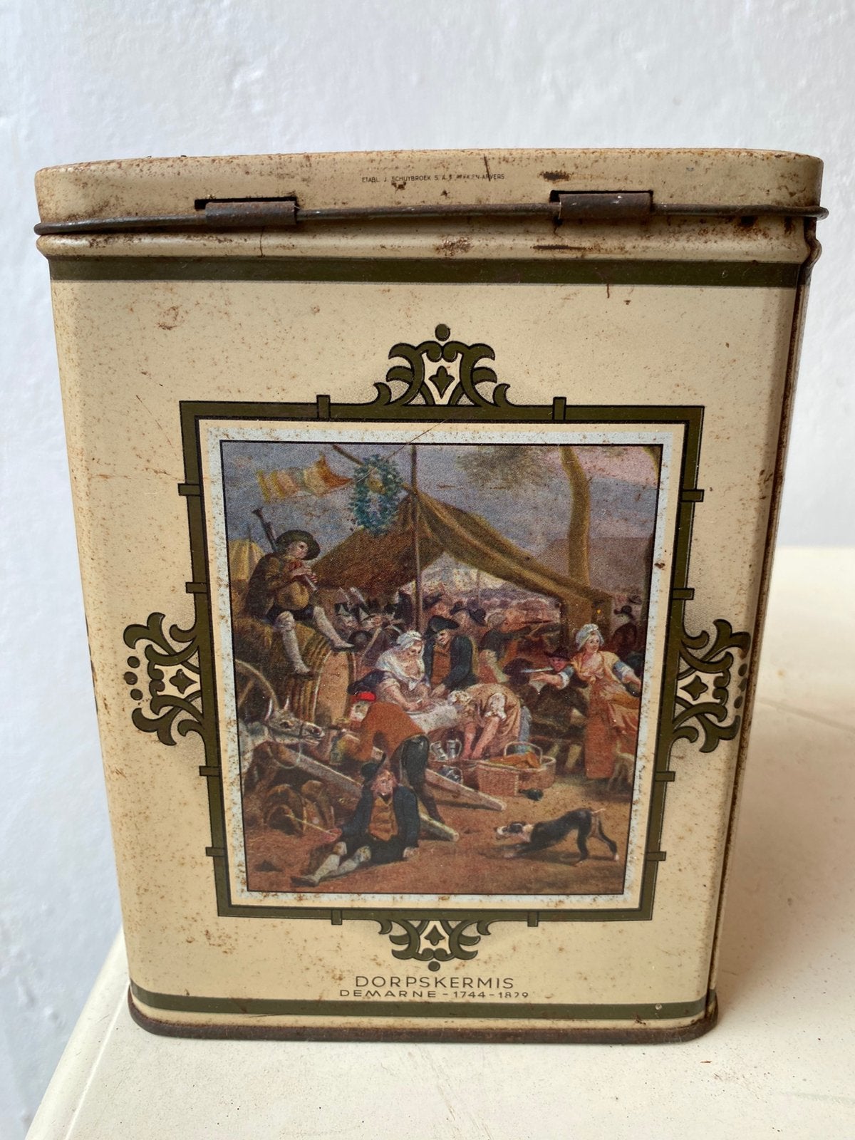 Oude voorraaddoos, Verzamelen, Ophalen of Verzenden, Gebruikt