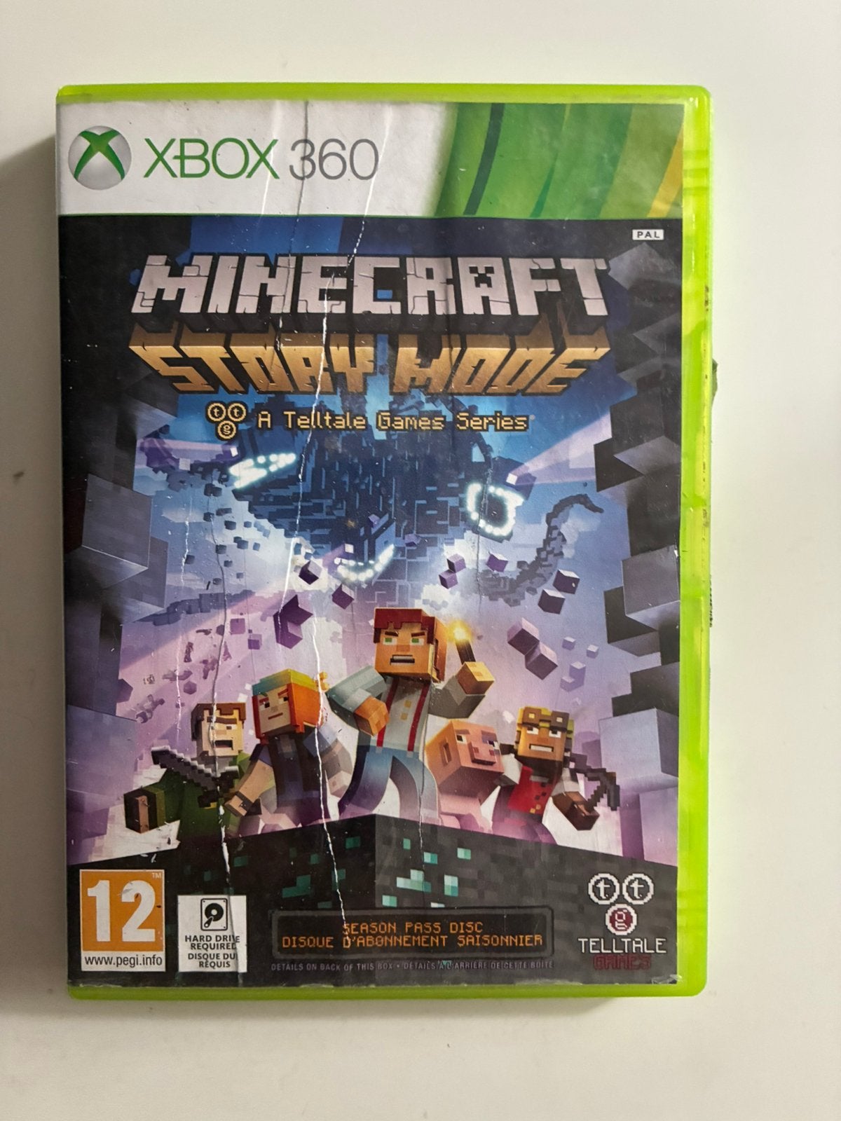 Minecraft Story Mode - Xbox 360, Enlèvement ou Envoi, Comme neuf, À partir de 12 ans