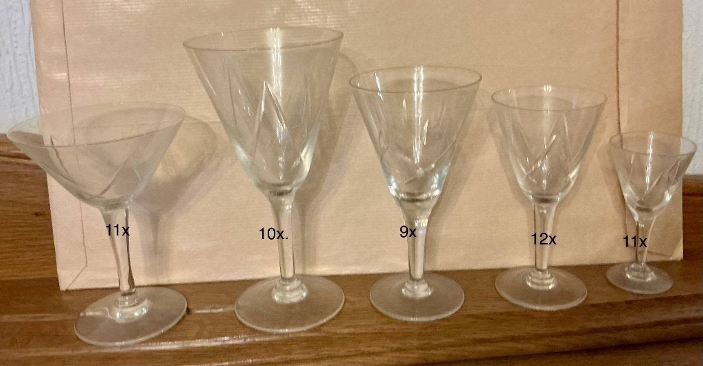 Service à verres vintage, Enlèvement, Utilisé, Autres types