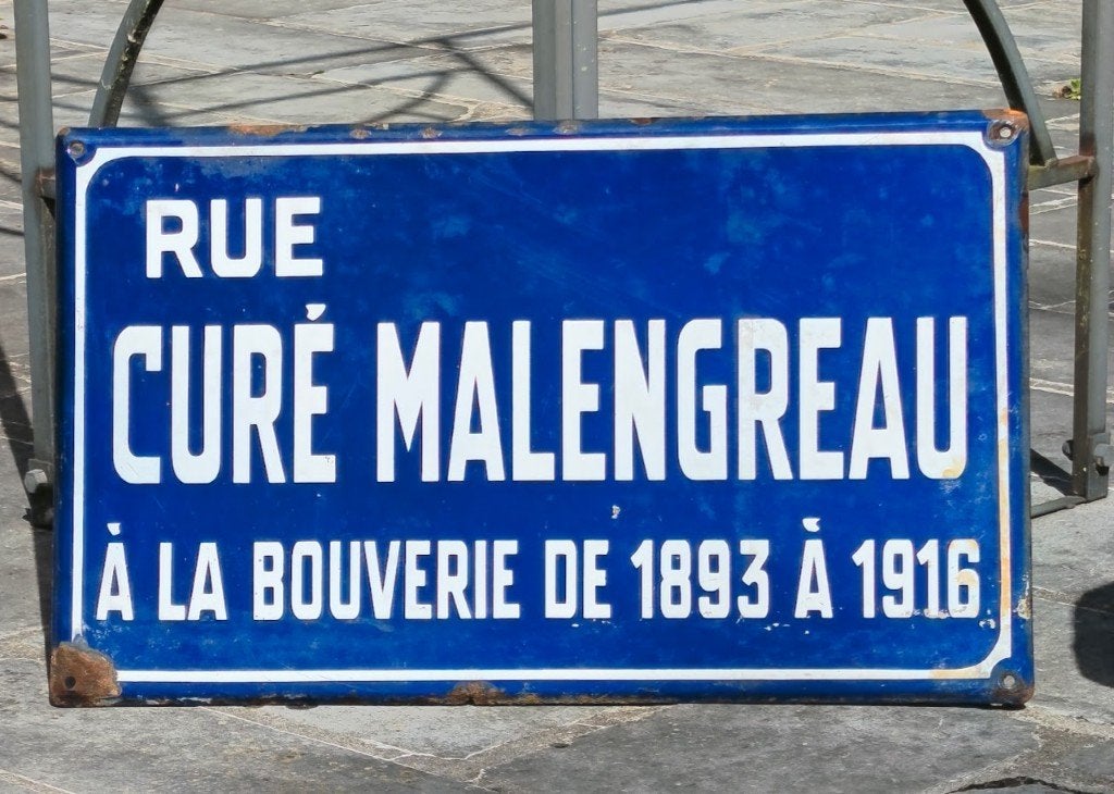 Plaque de rue émaillée authentique, Antiquités & Art, Enlèvement