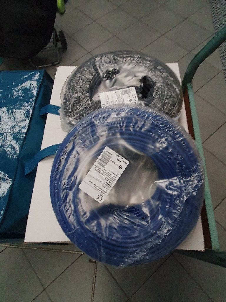 Kabel vobst 10mm blauw-zwart, Enlèvement, Neuf, Câble ou Fil électrique