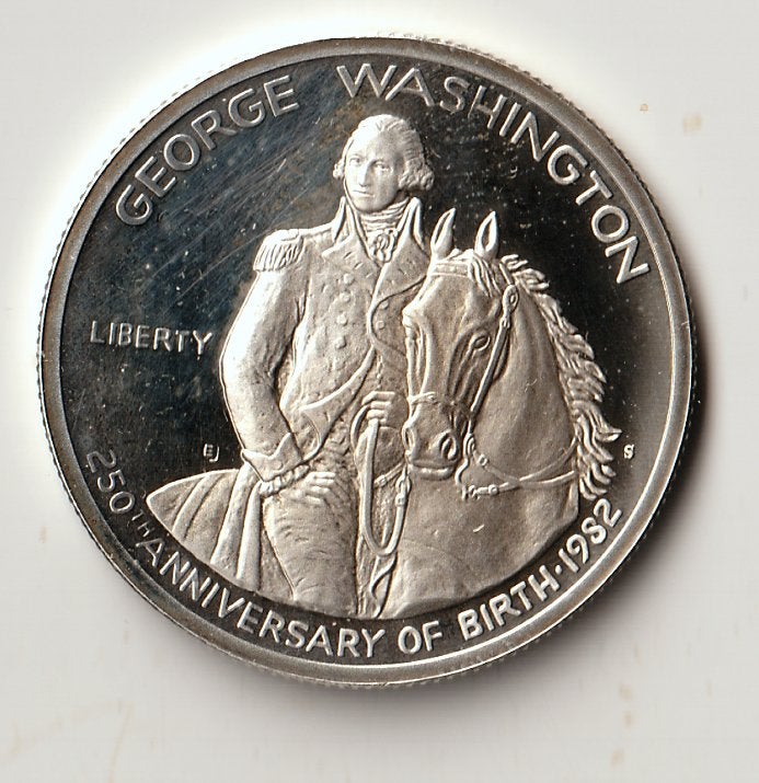 george washington 1/2 dollar 1982 proof zilver, Ophalen of Verzenden, Zilver