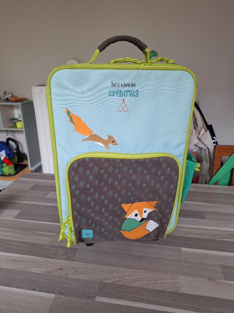 Lässig - reiskoffer/trolley voor kinderen, Handtassen en Accessoires, Ophalen, Wieltjes, Gebruikt, Blauw