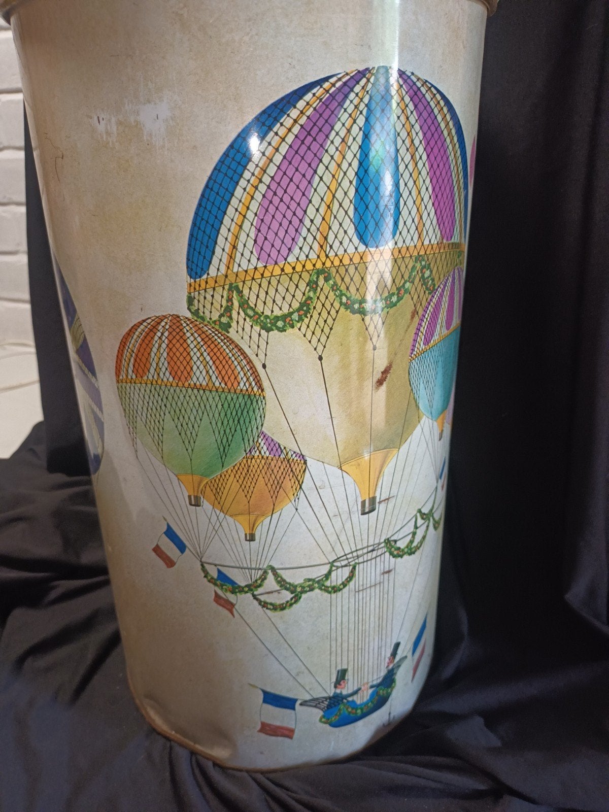 Vintage Wasmiddelblik "all" – Fornasetti Stijl (Jaren 70) –, Ophalen of Verzenden