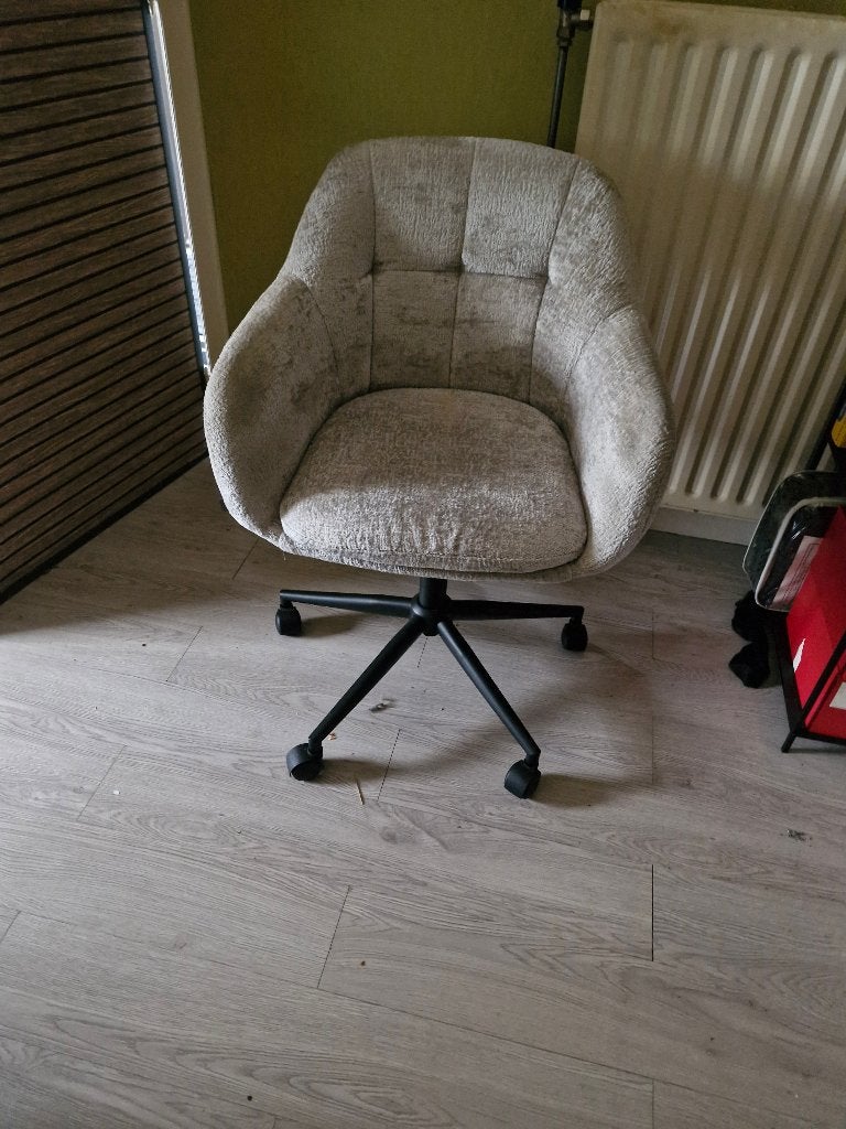 Bureaustoel, Maison & Meubles, Gris, Comme neuf, Enlèvement, Chaise de bureau