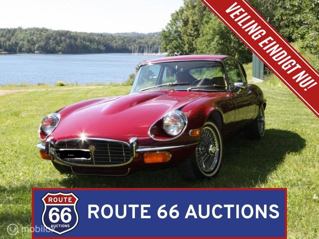 Jaguar E-Type Coupe S3 | 1972 | Route 66 Auctions, Zwart, Bedrijf, Handgeschakeld, Overige carrosserie