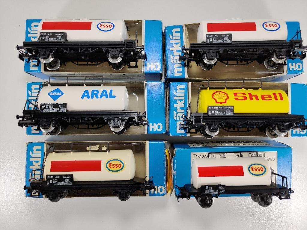 Marklin lot ketelwagons 6 stuks, Wisselstroom, Gebruikt, Wagon, Ophalen of Verzenden