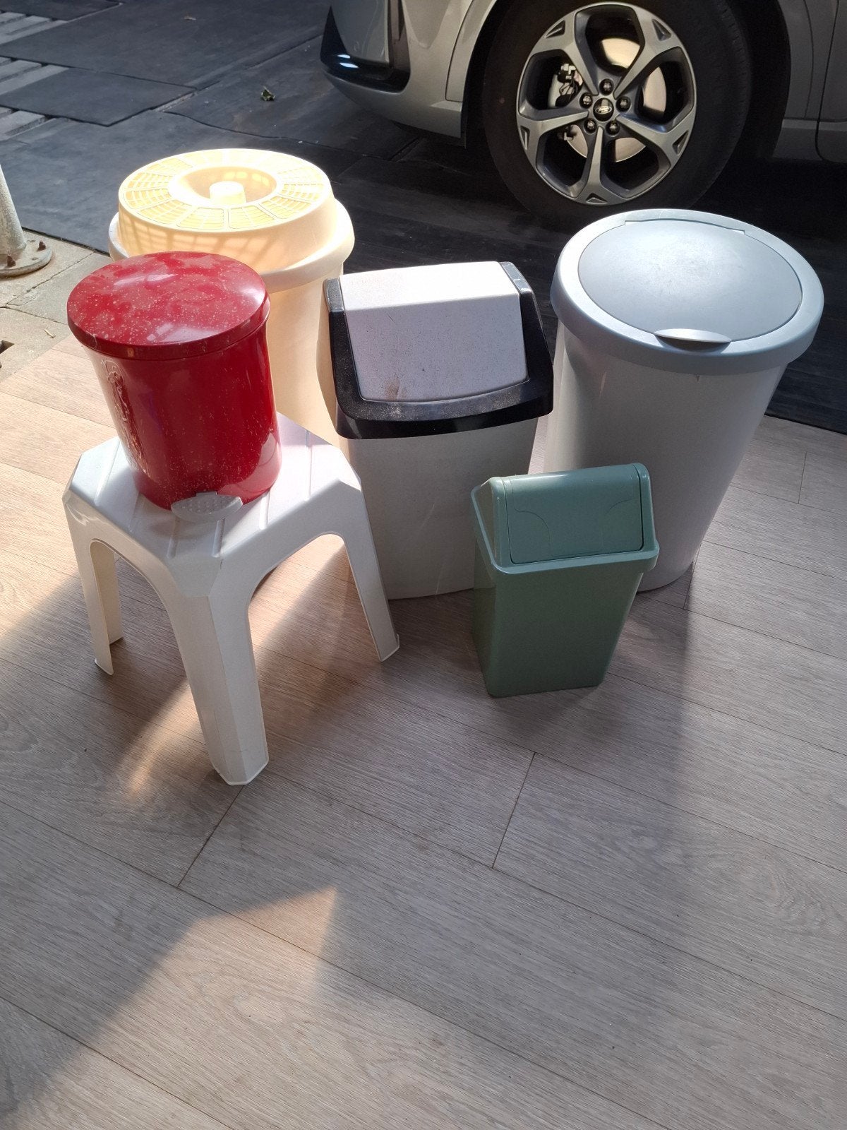 plastiek vuilbak, Tuin en Terras, Ophalen