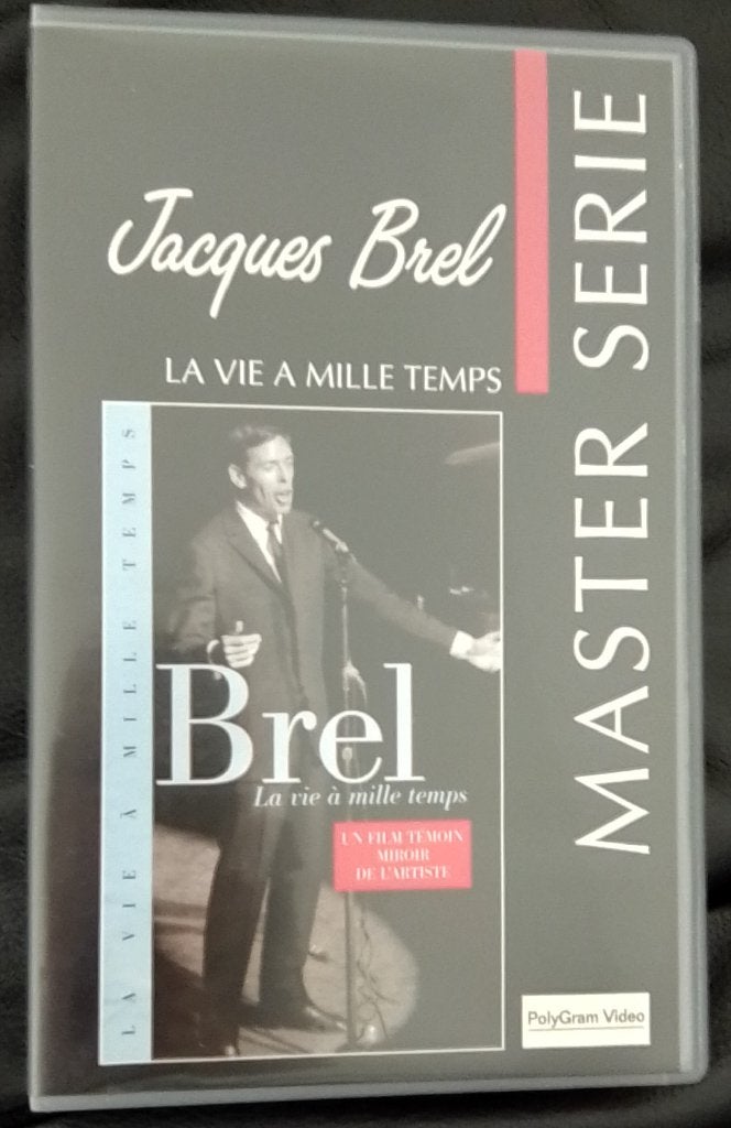 VHS de Jacques Brel, Cd's en Dvd's, VHS | Documentaire, Tv en Muziek, Muziek en Concerten, Ophalen of Verzenden, Zo goed als nieuw