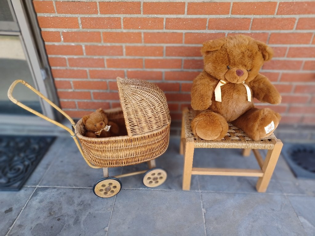rotan poppenwagen, Kinderen en Baby's, Ophalen, Zo goed als nieuw