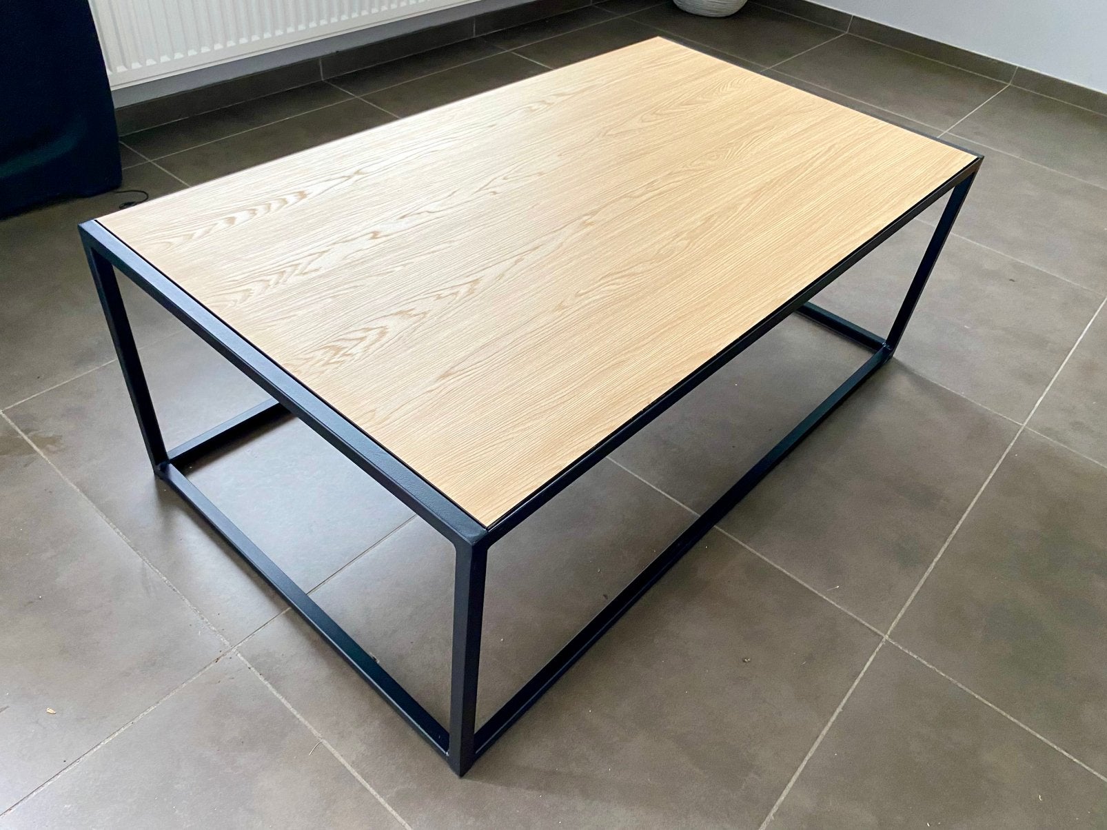 Salontafel, Huis en Inrichting, Ophalen, 100 tot 150 cm, Eikenhout, 50 tot 100 cm
