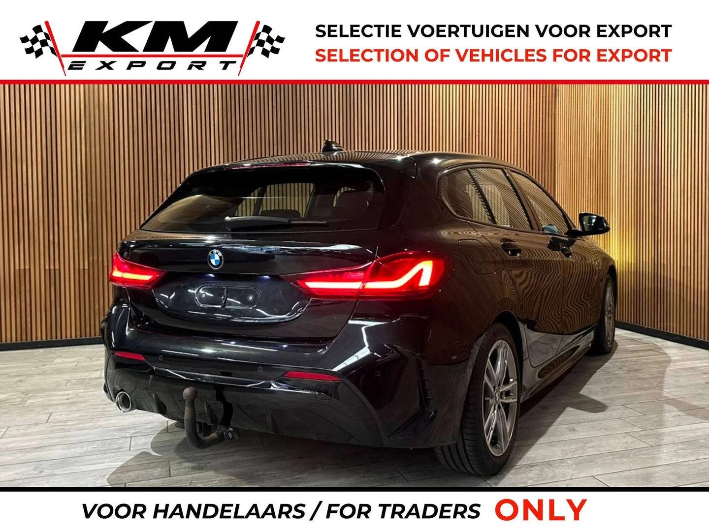 BMW 1 Serie 116 dA M Pack Acc/Led/Leder/Carplay/Cam/Pdc/Gps, Auto's, Automaat, 1 Reeks, Gebruikt, Zwart