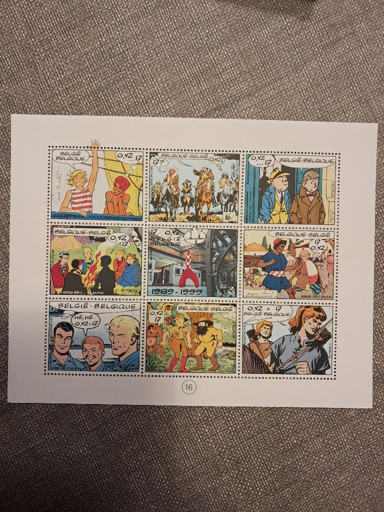 België Blok 81 ** 20ste verjaardag strippostzegel, Postzegels en Munten, Postzegels | Europa | België, Frankeerzegel, Ophalen of Verzenden