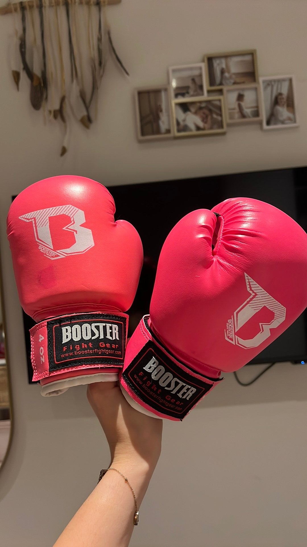 Boks hand schoenen, Sport en Fitness, Ophalen of Verzenden, Zo goed als nieuw