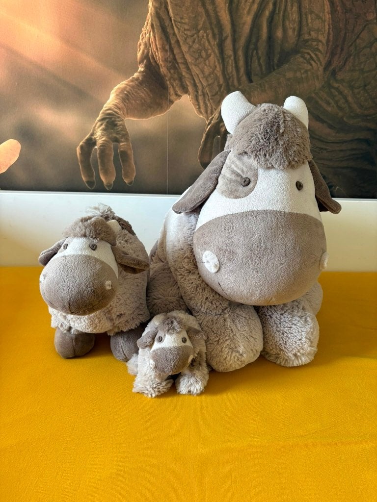 Set van 3 koetjes - knuffels quax lena en leo, Kinderen en Baby's, Kinderkamer | Inrichting en Decoratie, Overige merken, Bruin