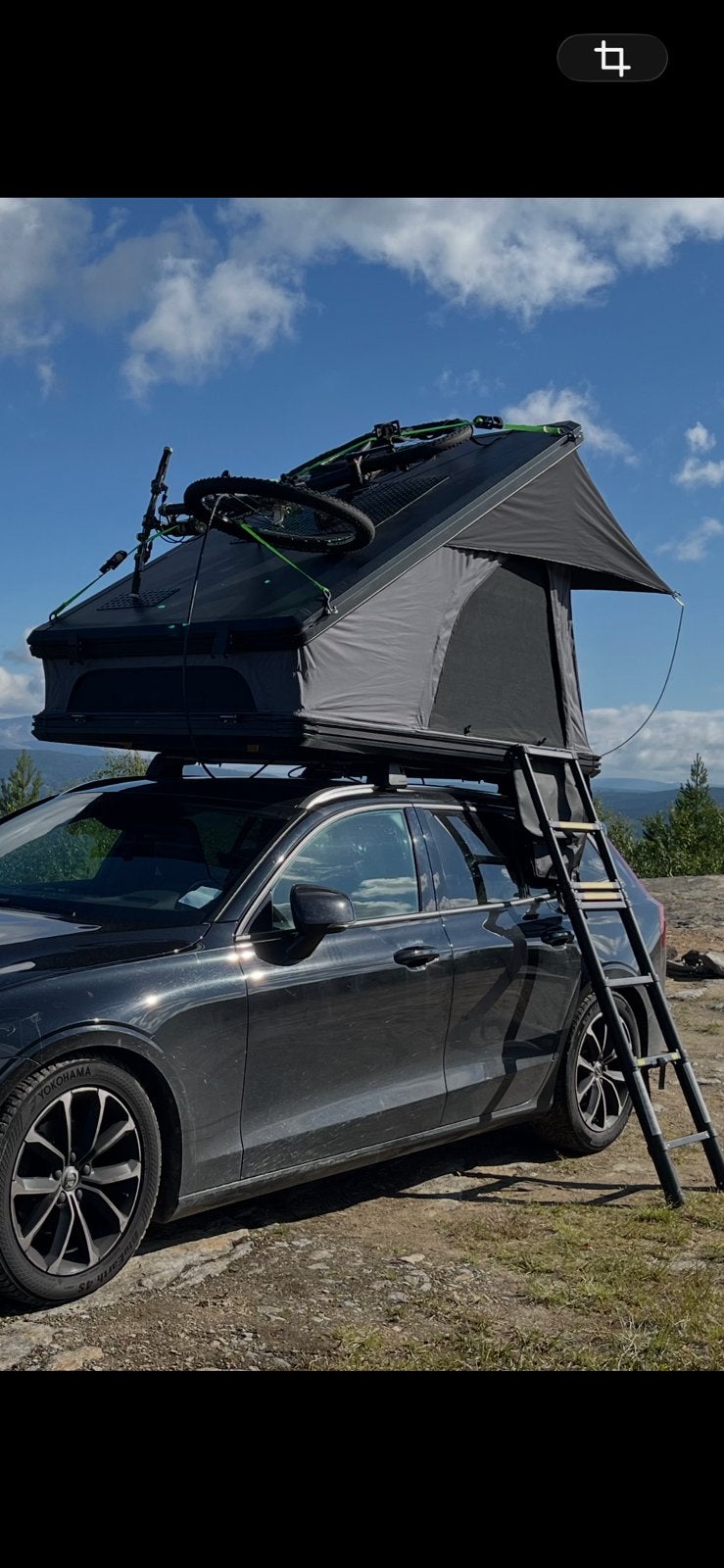 Hardshell daktent 210cm x 130cm 90kg, Caravans en Kamperen, Ophalen, Zo goed als nieuw