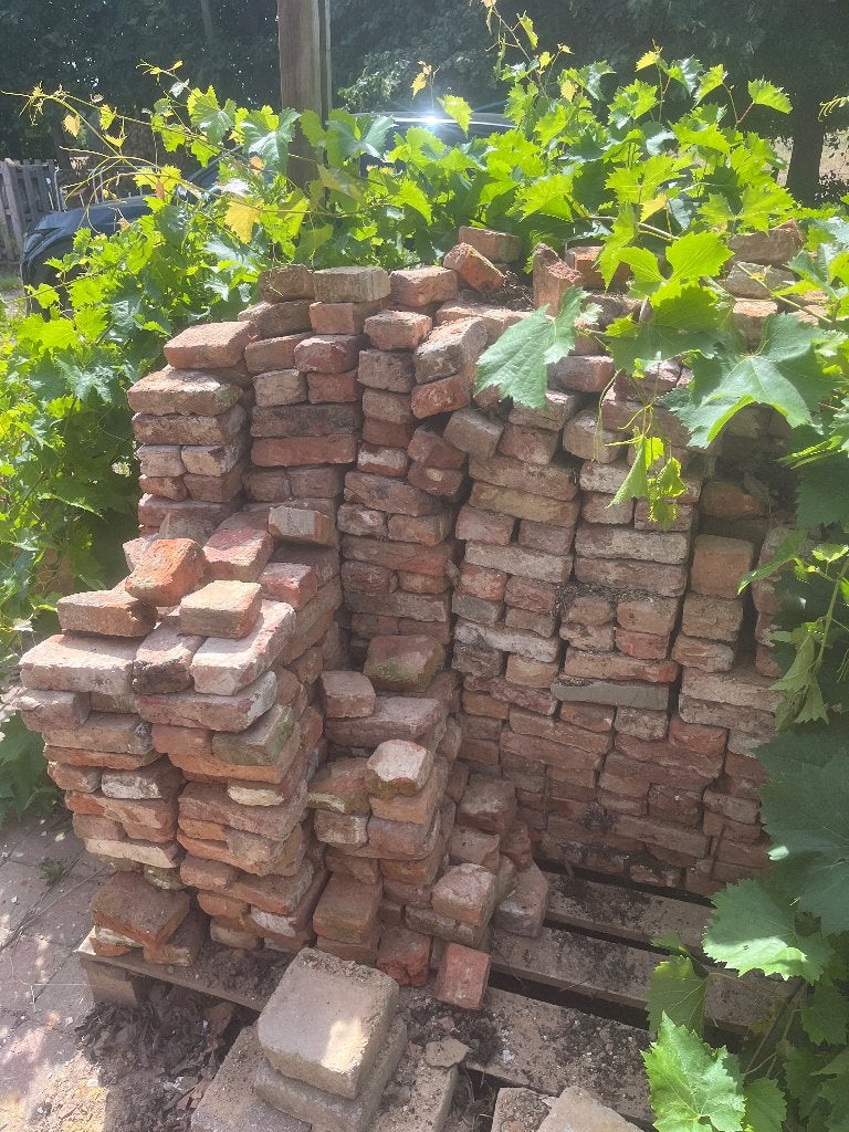 Vieille pierre de Beerse, Enlèvement, Utilisé, Briques