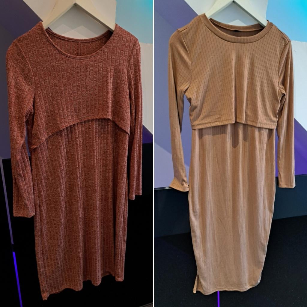 Nieuwe zwangerschaps- of borstvoedingskledij maat S/M, Kleding | Dames, Zwangerschapskleding, Ophalen, Maat 36 (S), Bruin