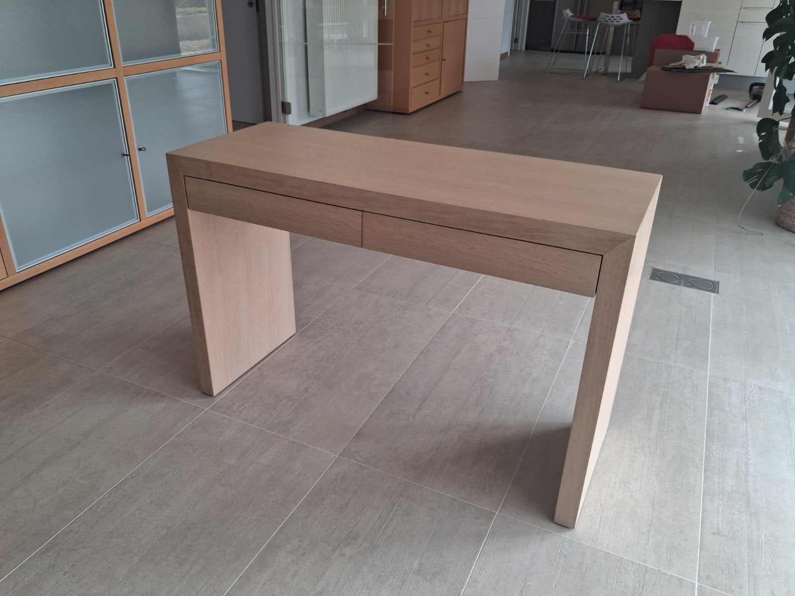 Console / Bureau 2 tiroirs Habitat en chêne – Parfait état, Maison & Meubles, Enlèvement