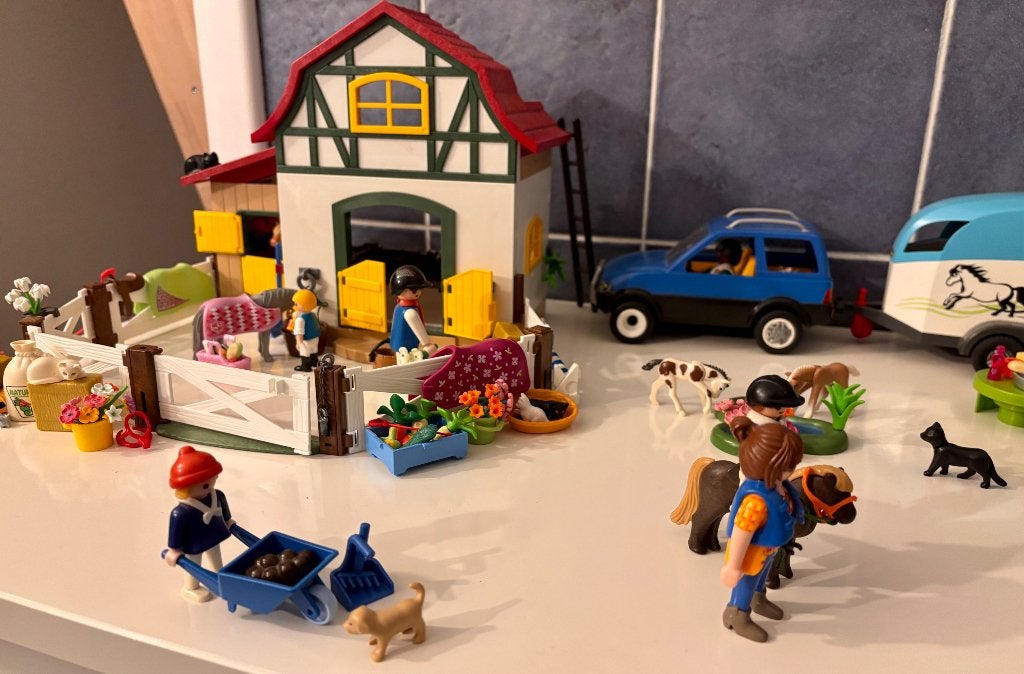 Lot playmobil chevaux, Enlèvement, Comme neuf, Country, Figurines