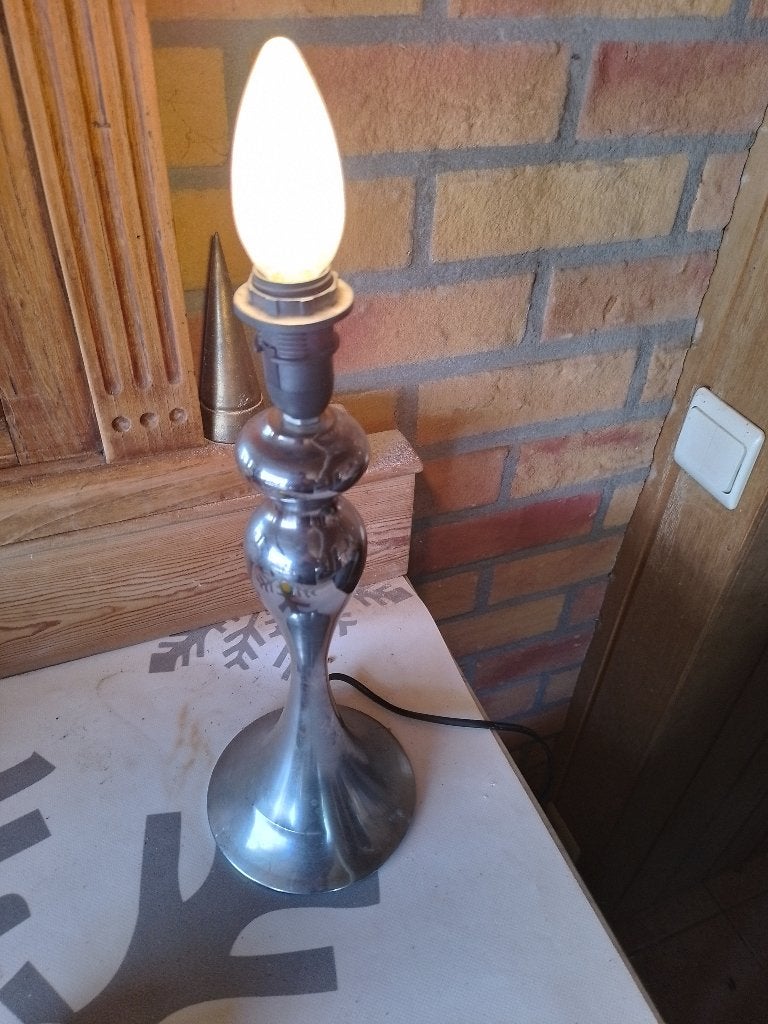 Lampedaire zonder kap., Huis en Inrichting, Gebruikt, Ophalen of Verzenden, Grijs, 31 cm