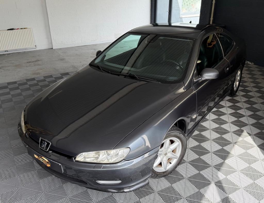 Peugeot 406 Coupé 2.0i CT OK Car-Pass, Autos, Peugeot, Cuir, Argent ou Gris, Achat, Noir