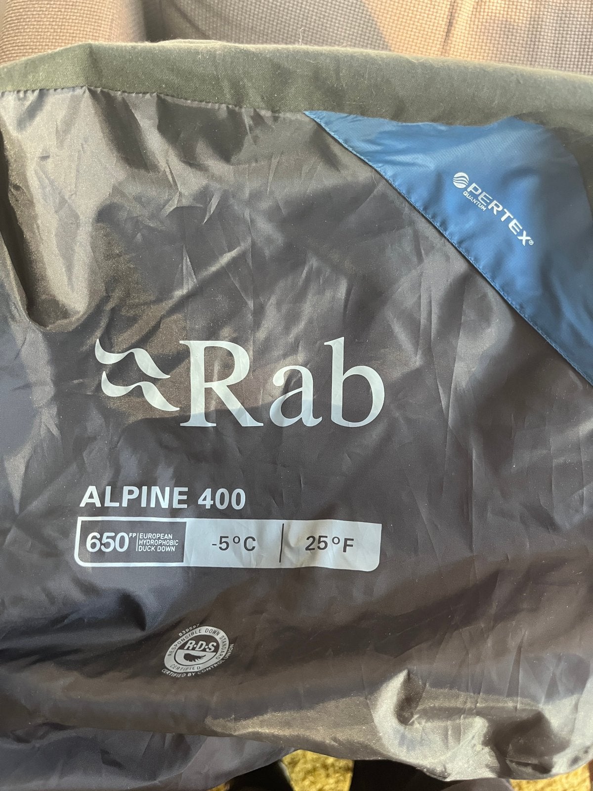 Sac de couchage Rab Alpine 400 -5C, Enlèvement ou Envoi, Comme neuf