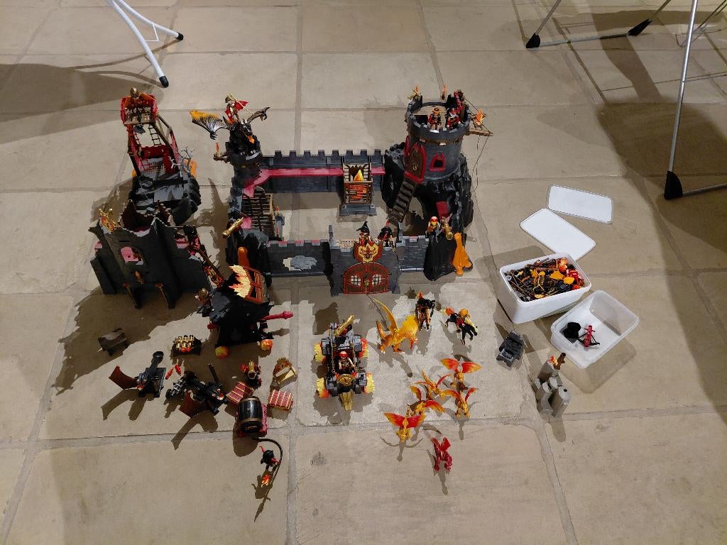 Playmobil - Burnham burcht en toebehoren, Kinderen en Baby's, Speelgoed | Playmobil, Ophalen, Zo goed als nieuw, Complete set