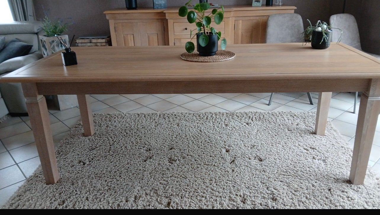 Landelijke eettafel, Huis en Inrichting, Tafels | Eettafels, Ophalen, Zo goed als nieuw