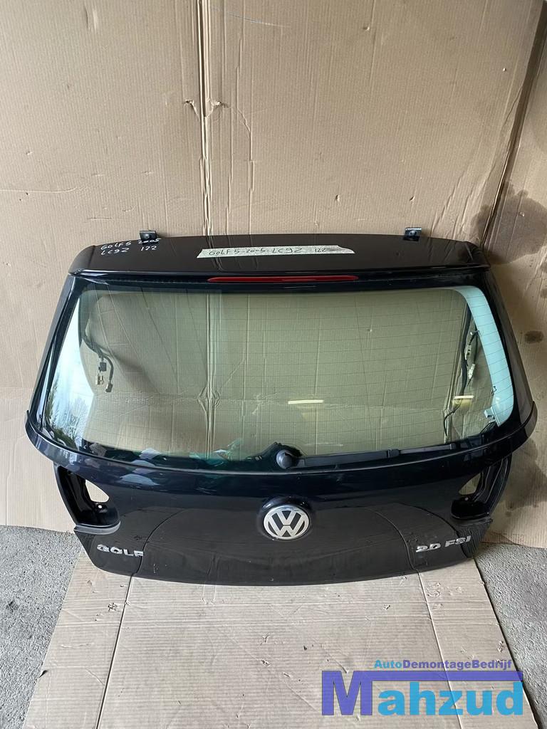 VW GOLF 5 zwart LC9Z Achterklep achterdeur, Auto-onderdelen, Carrosserie, Deur, Volkswagen, Achter, Gebruikt