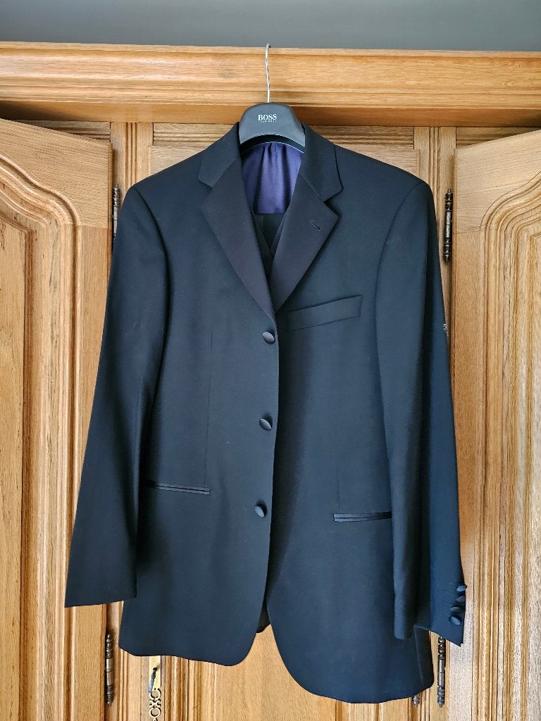 Smoking Hugo Boss, Zwart, Ophalen of Verzenden, Zo goed als nieuw, Hugo Boss